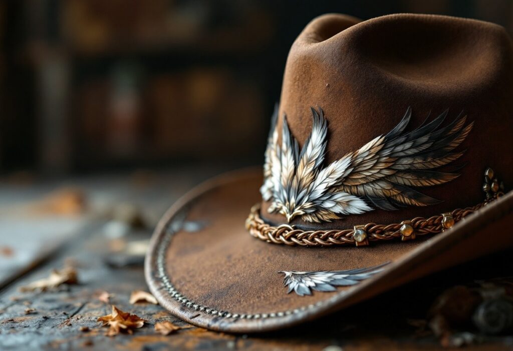 L’influence des aigles et faucons sur les motifs des chapeaux western