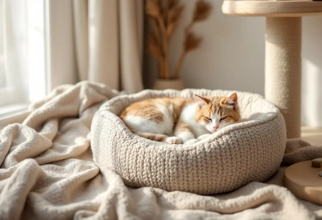 Des accessoires de couchage pour chat qui allient confort et bien-être