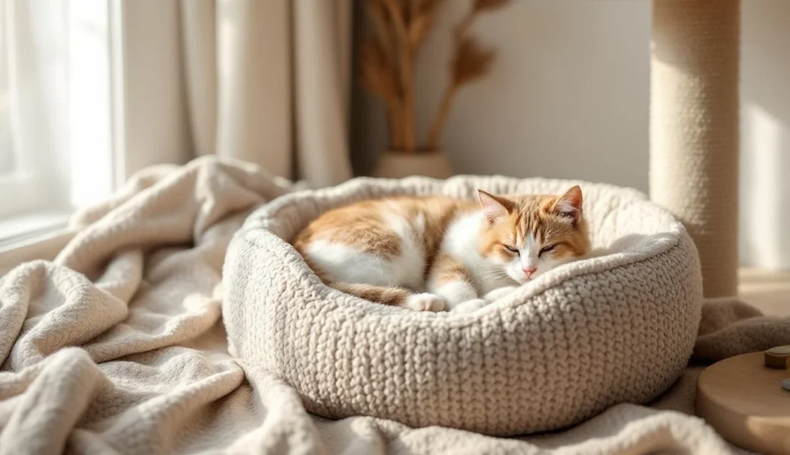 Des accessoires de couchage pour chat qui allient confort et bien-être