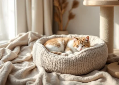 Des accessoires de couchage pour chat qui allient confort et bien-être