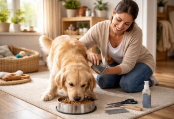 Entretenir votre animal de compagnie pour moins cher avec croquettes Purina et toilettage maison
