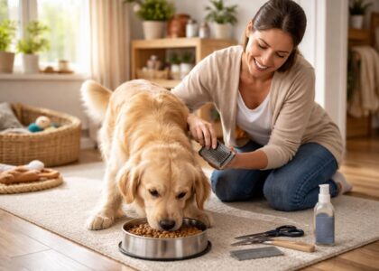 Entretenir votre animal de compagnie pour moins cher avec croquettes Purina et toilettage maison