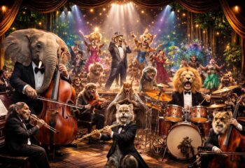 Les spectacles animaliers musicaux avec orchestres symphoniques et comédies musicales pour animaux