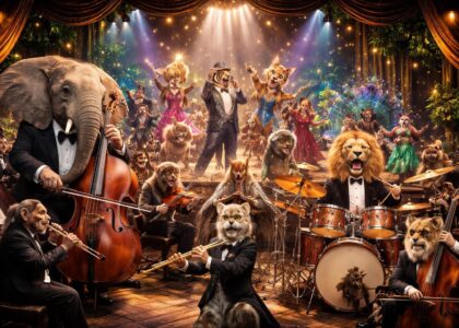 Les spectacles animaliers musicaux avec orchestres symphoniques et comédies musicales pour animaux