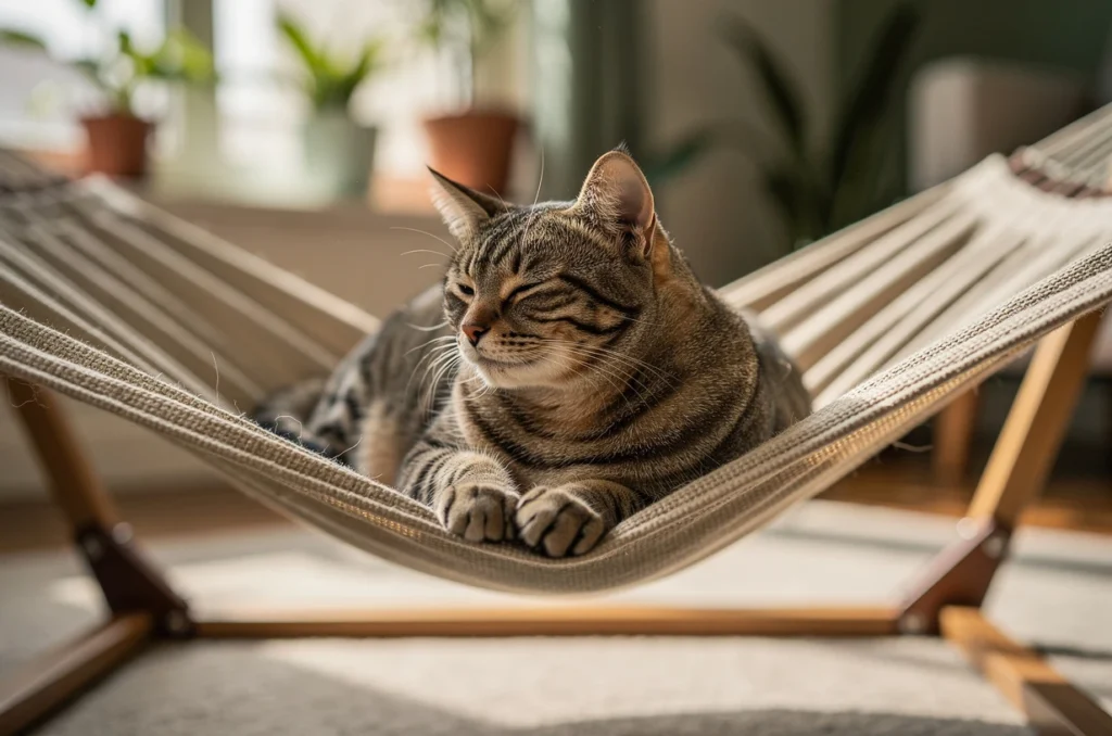 Comment rendre votre chat heureux avec un hamac adapté