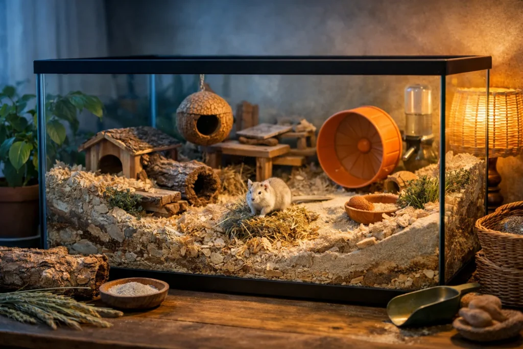 Installer un terrarium pour gerbilles de Mongolie : le guide en 7 étapes