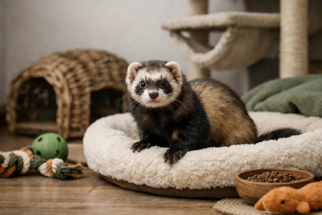 Le furet putois : ce mustélidé plein d’énergie fait-il un bon animal de compagnie ?