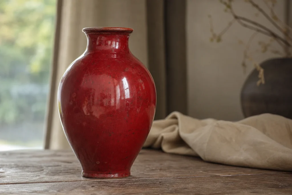 Vase rouge : créer un point focal audacieux dans la pièce
