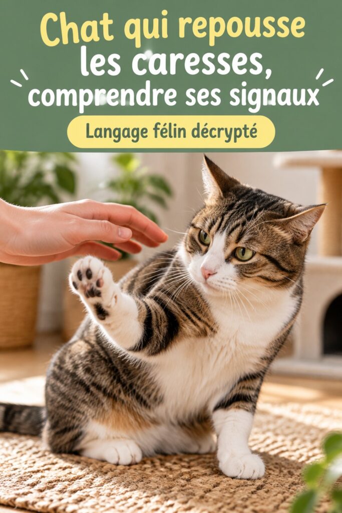 Chat qui repousse les caresses : comprendre ses signaux