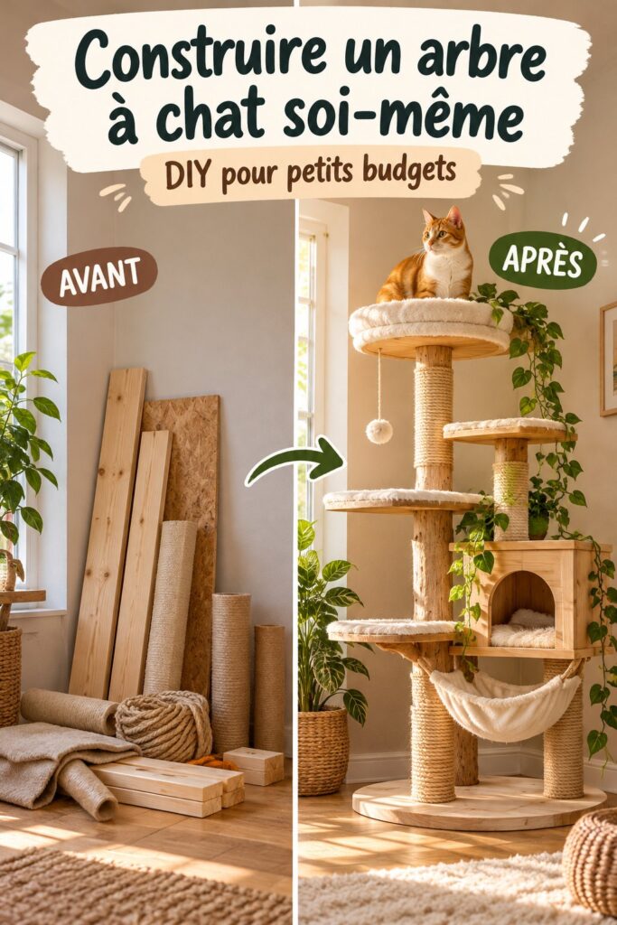 Construisez un arbre à chat fait maison facilement