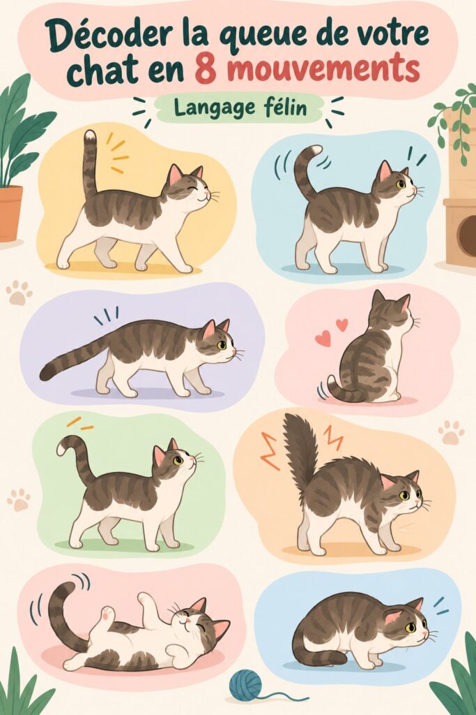 Décoder la queue de votre chat en 8 mouvements