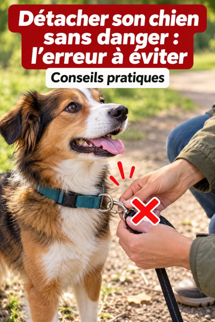 Détacher son chien en toute sécurité : erreurs à éviter