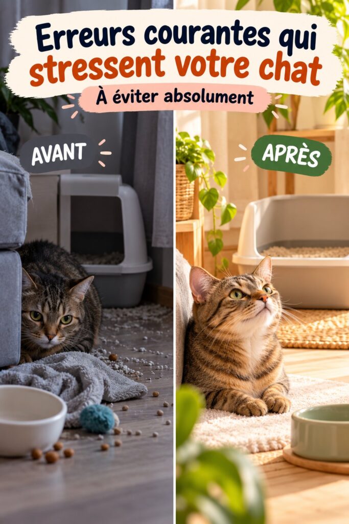 Évitez ces erreurs courantes qui stressent votre chat