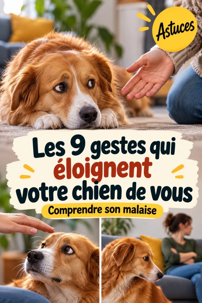 9 gestes qui éloignent votre chien de vous